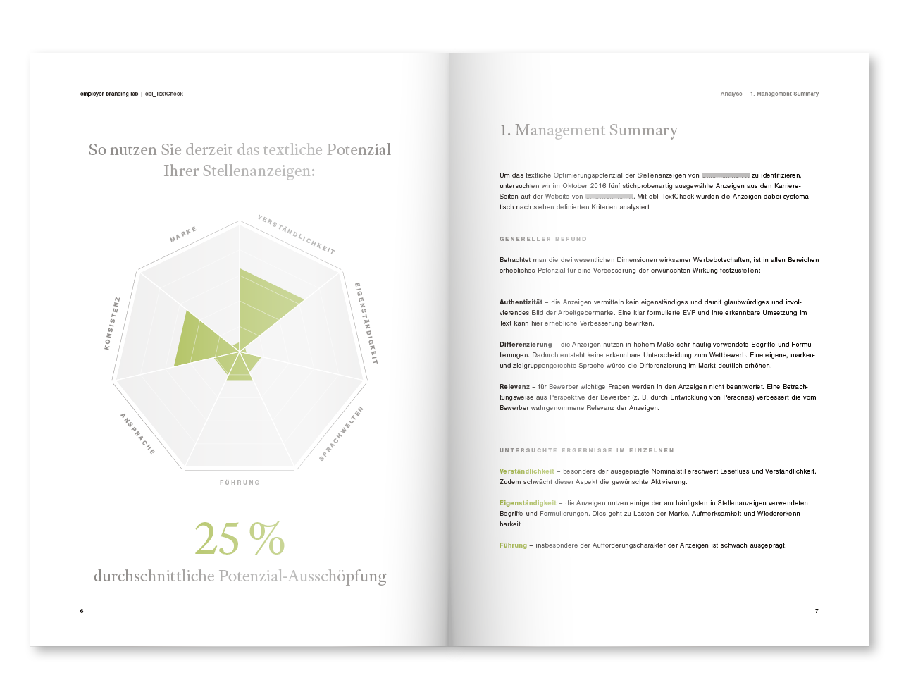 Text Check - Management Summary